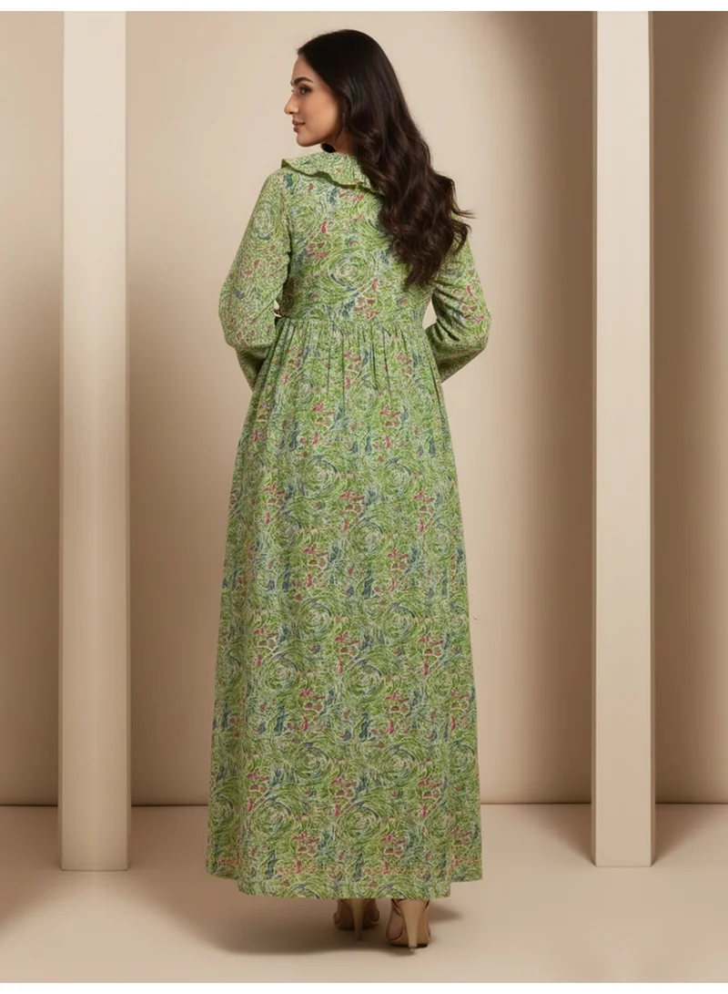 Alaya Women Printed  Cotton Jalabiya-AL4008